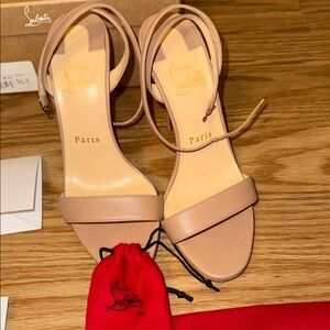 Christian Louboutin Nude Heeled Sandals